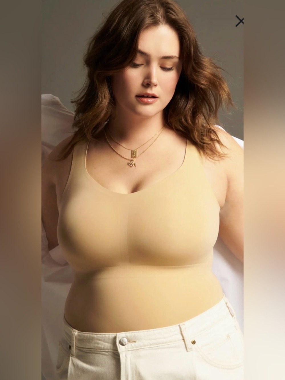 Evelyn And Bobbie Smoothing Camisole in Sand